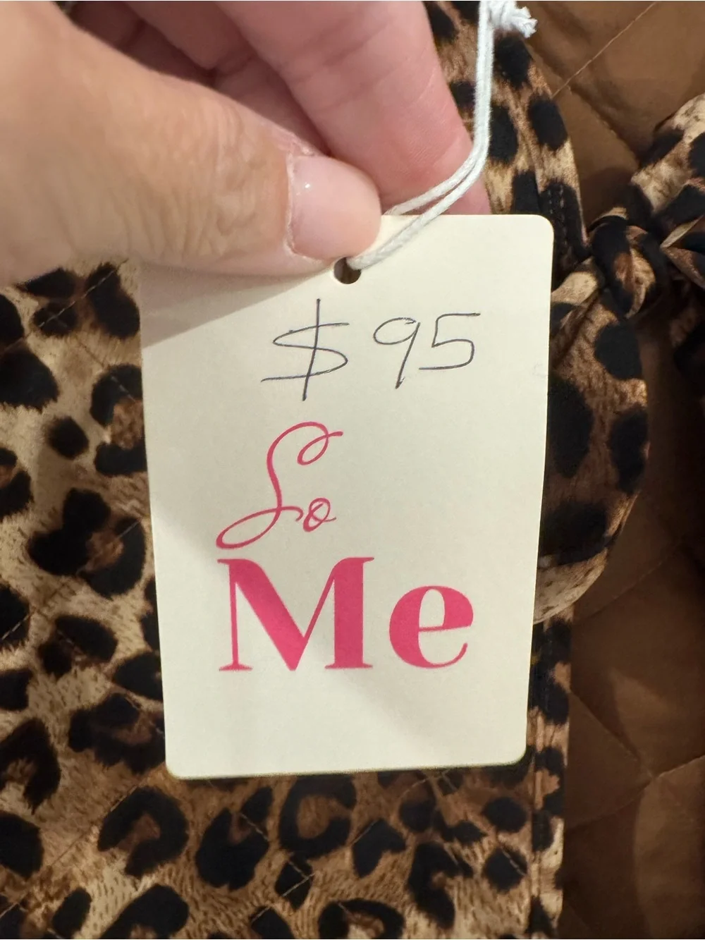 So Me Leopard-Trimmed Quilted Jacket - Brown/Black